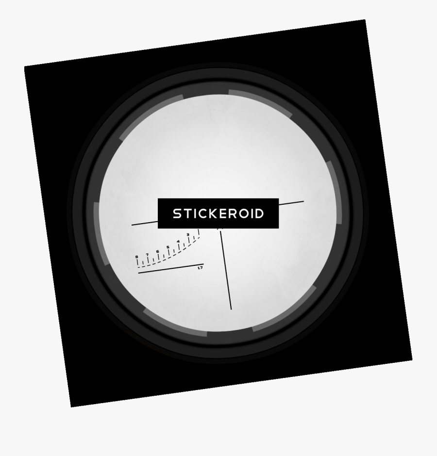 Transparent Sniper Scope Png - Sniper Scope Reticle Png, Transparent Clipart