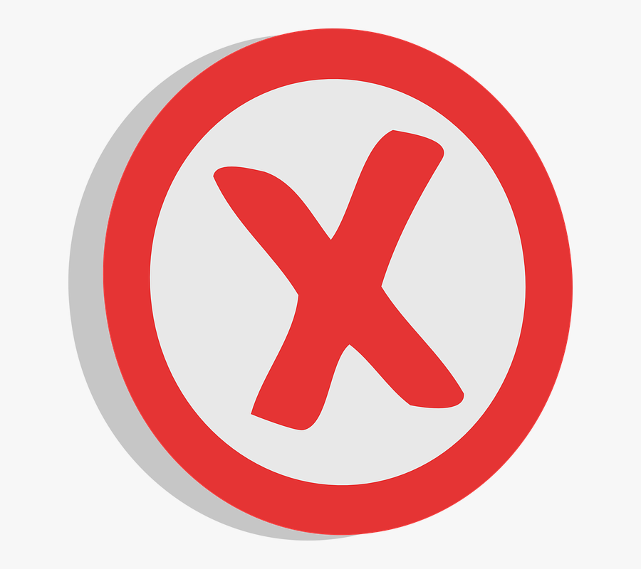 Negative, X, Unrelated, Sign, Choice, Symbol, Red, - Charing Cross Tube Station, Transparent Clipart