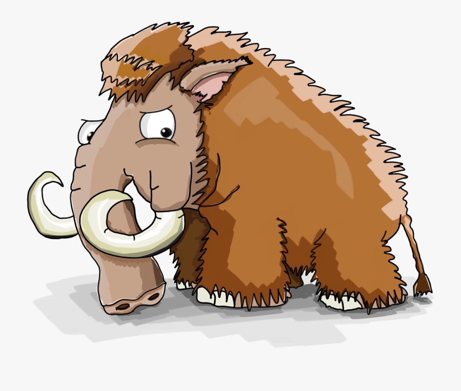 When Mammoths Join Whales - Woolly Mammoth Cartoon, Transparent Clipart