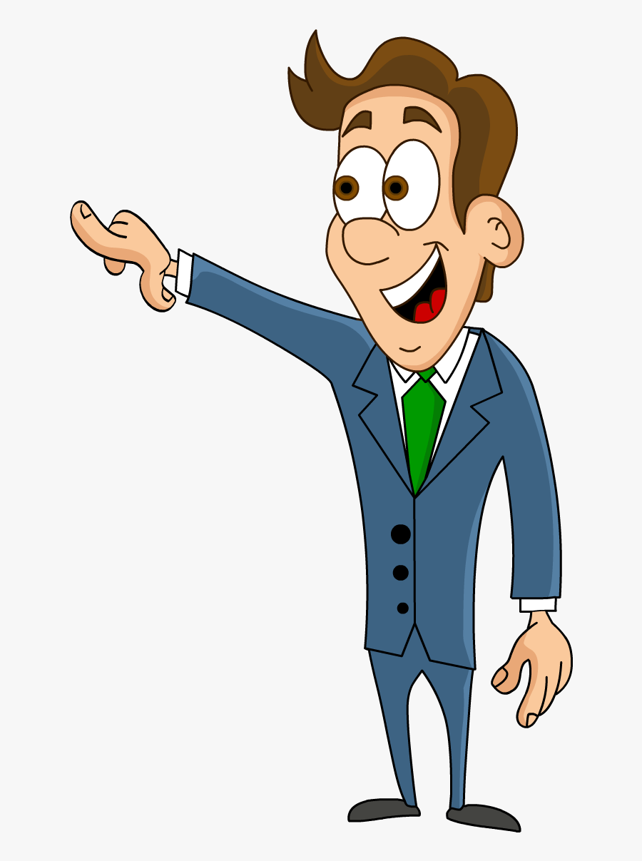 Man With Thumbs Up Cartoon, Transparent Clipart