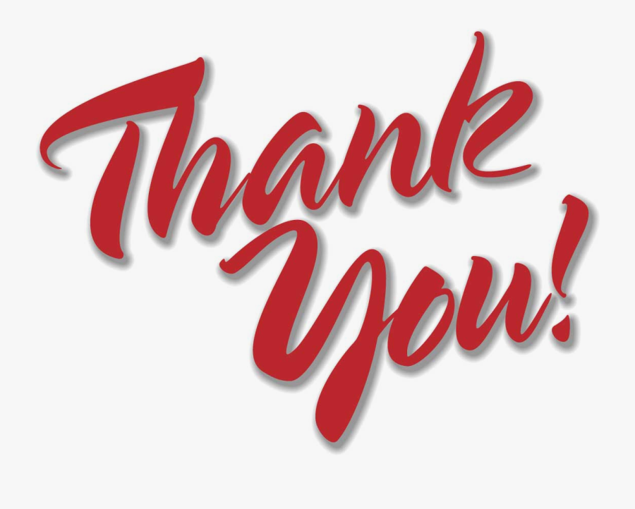 Transparent Thank You For Your Service Png - Thank You Clipart Red, Transparent Clipart