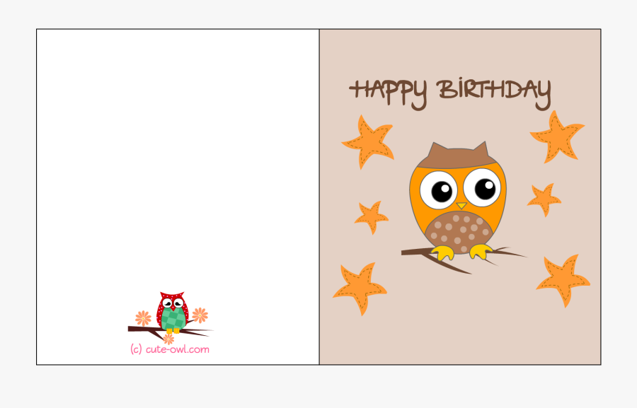 Foldable Birthday Cards For Print, Transparent Clipart