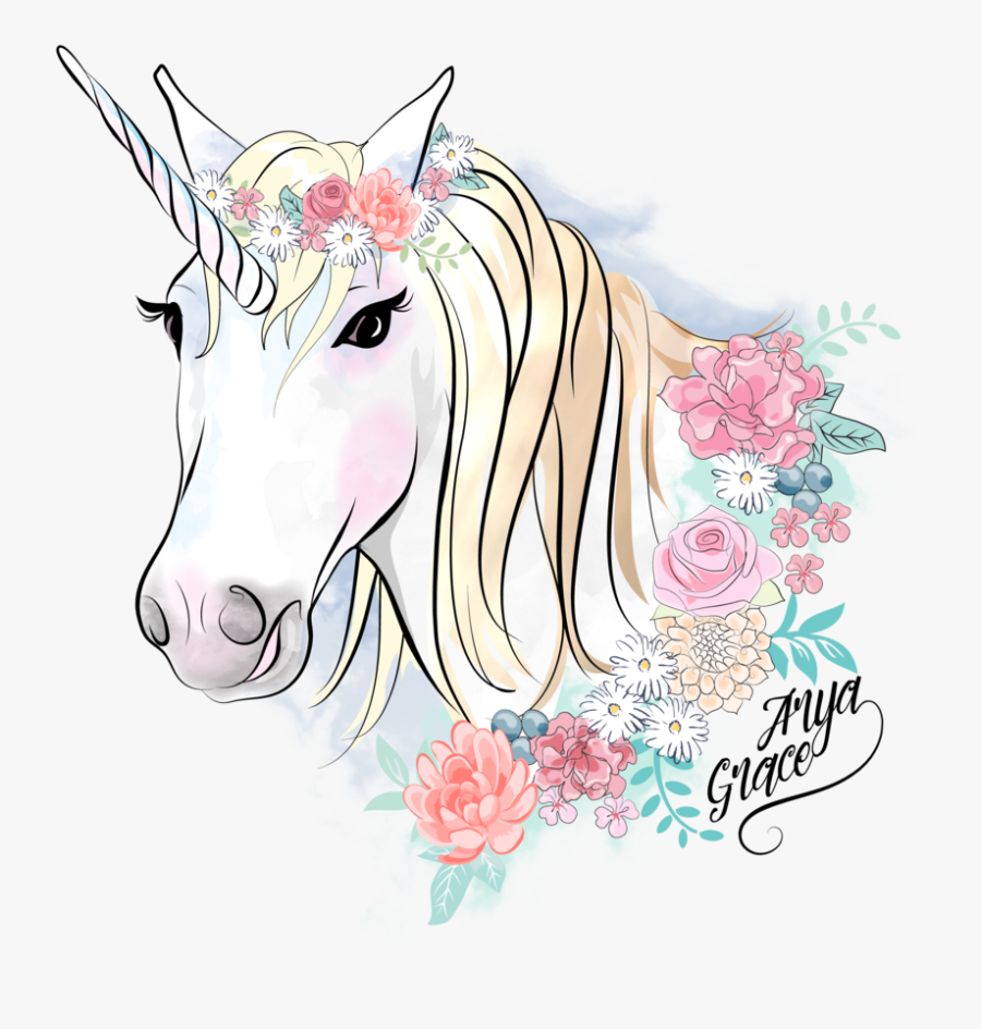 Unicorn Graphic Tee {arya Grace Exclusive Desgin}, Transparent Clipart