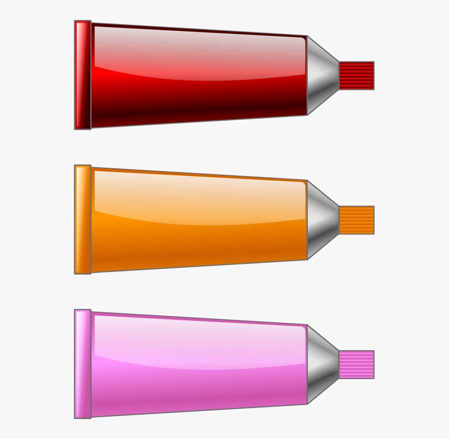 Transparent Straws Clipart - Toothpaste Tube Red Colour, Transparent Clipart