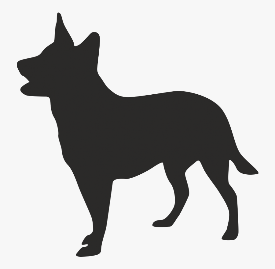 Australian Shepherd Dog Silhouette Plasmaspidercom - Australian Cattle Dog Silhouette, Transparent Clipart