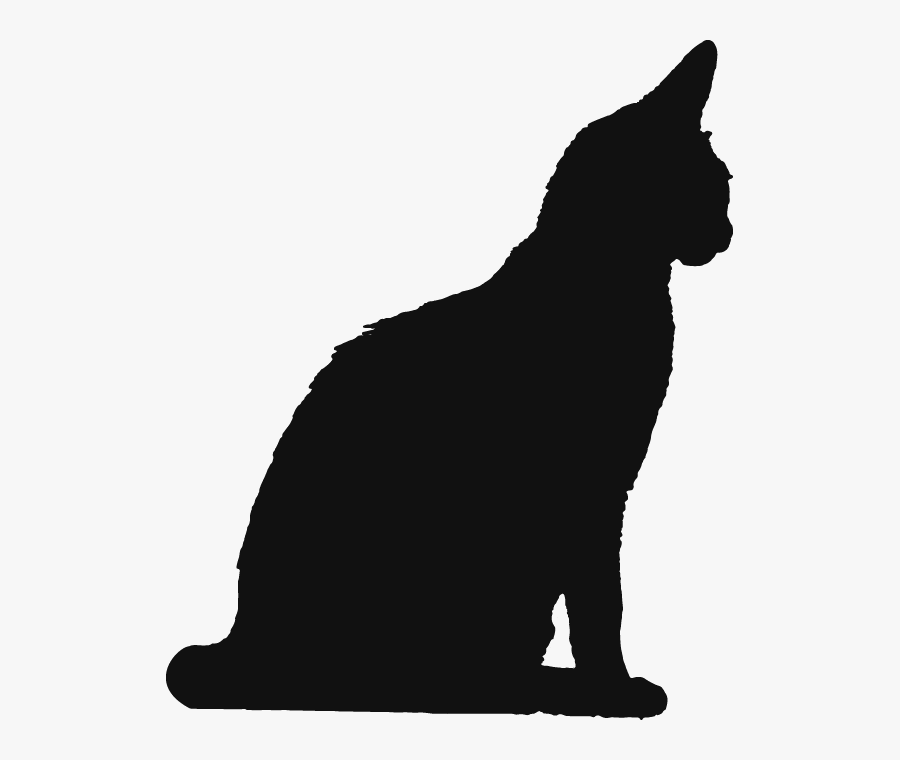 Black Cat Silhouette Manx Cat Clip Art - Howling Wolf Cut Out, Transparent Clipart