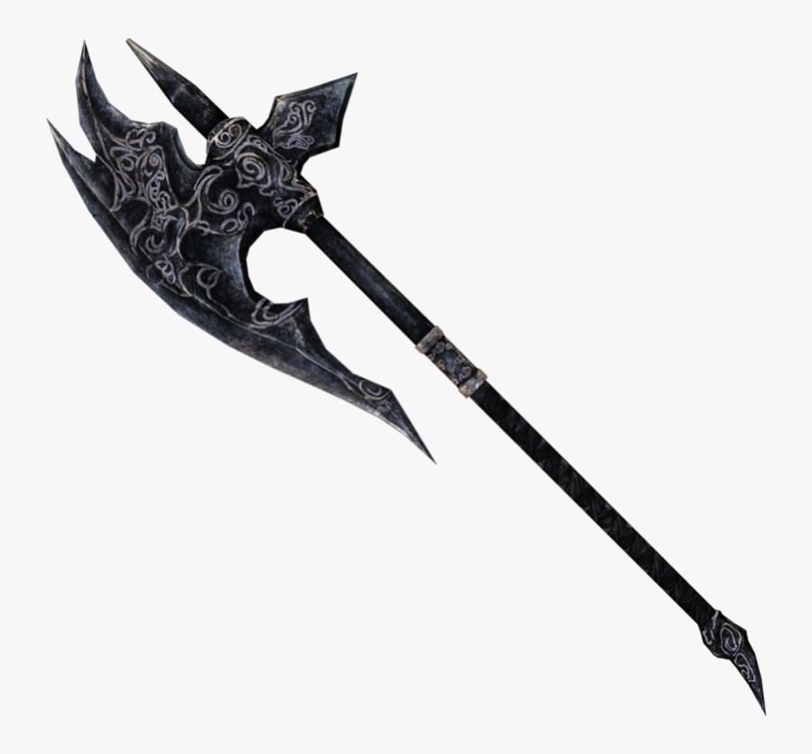 Fantasy Two Handed Axe, Transparent Clipart