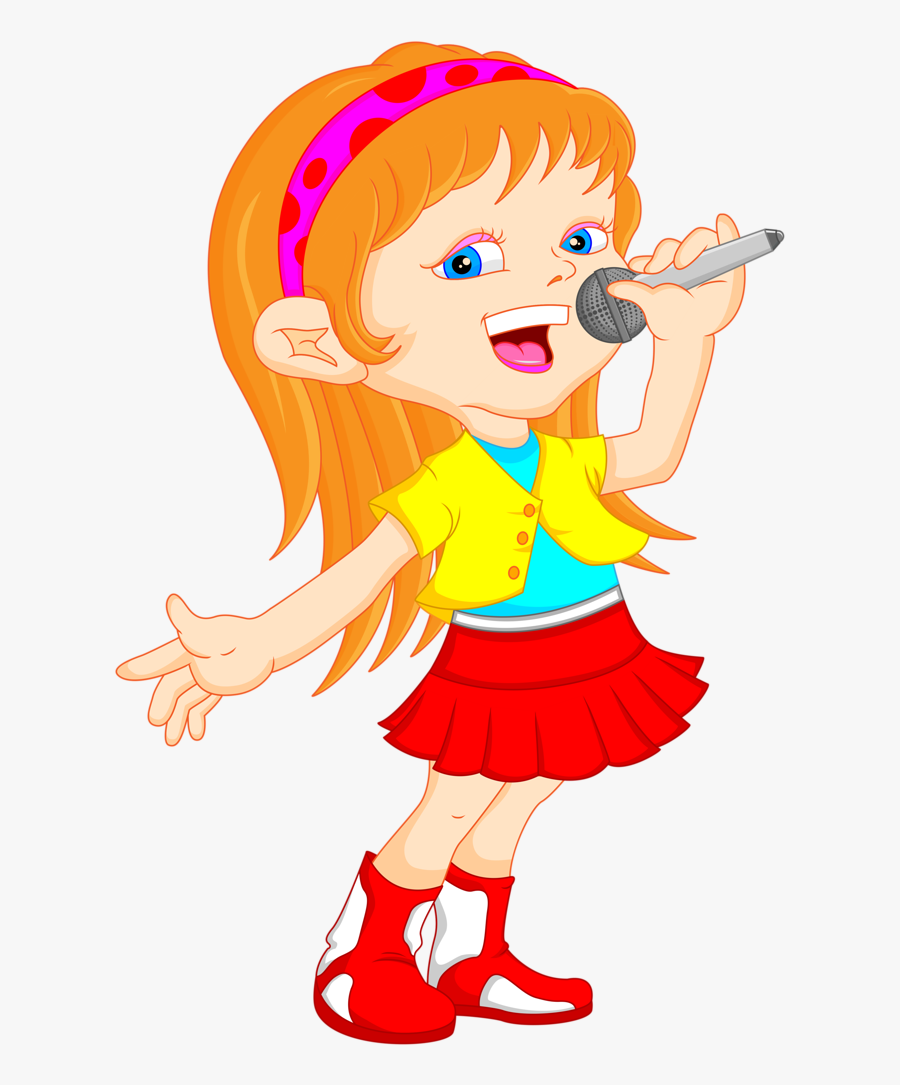 Transparent Singing Clip Art - Clip Art Singing Girl, Transparent Clipart