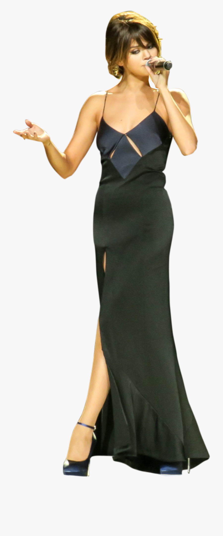 Selena Gomez Singing On Stage Png Image - Photo Shoot, Transparent Clipart