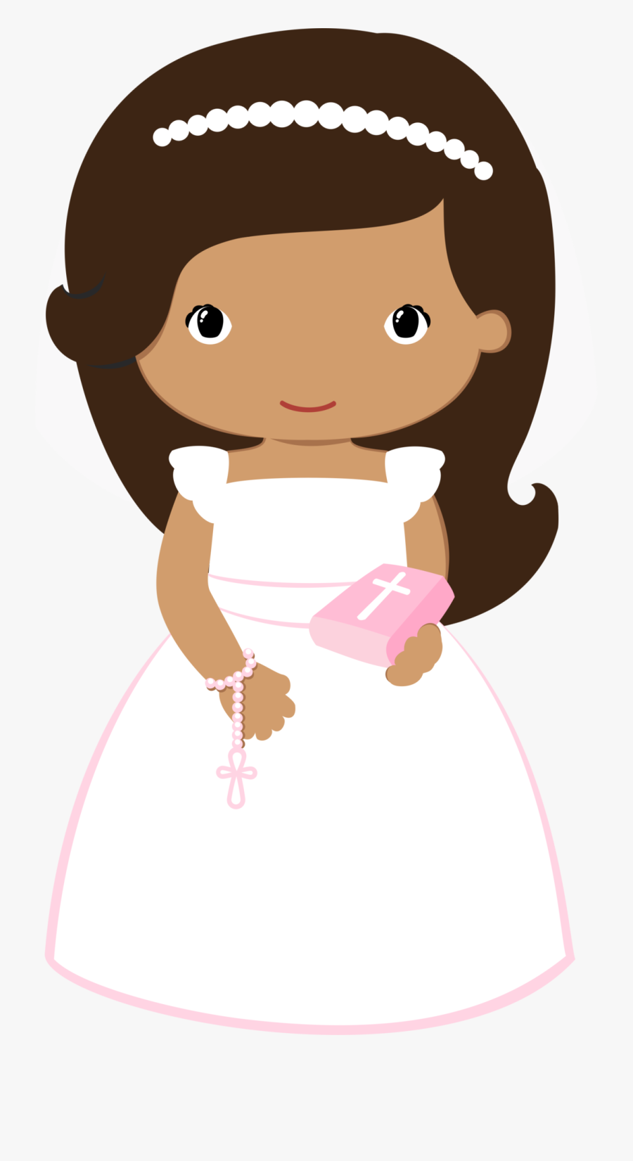 Transparent Someone Singing Clipart - First Communion Girl Clip Art, Transparent Clipart