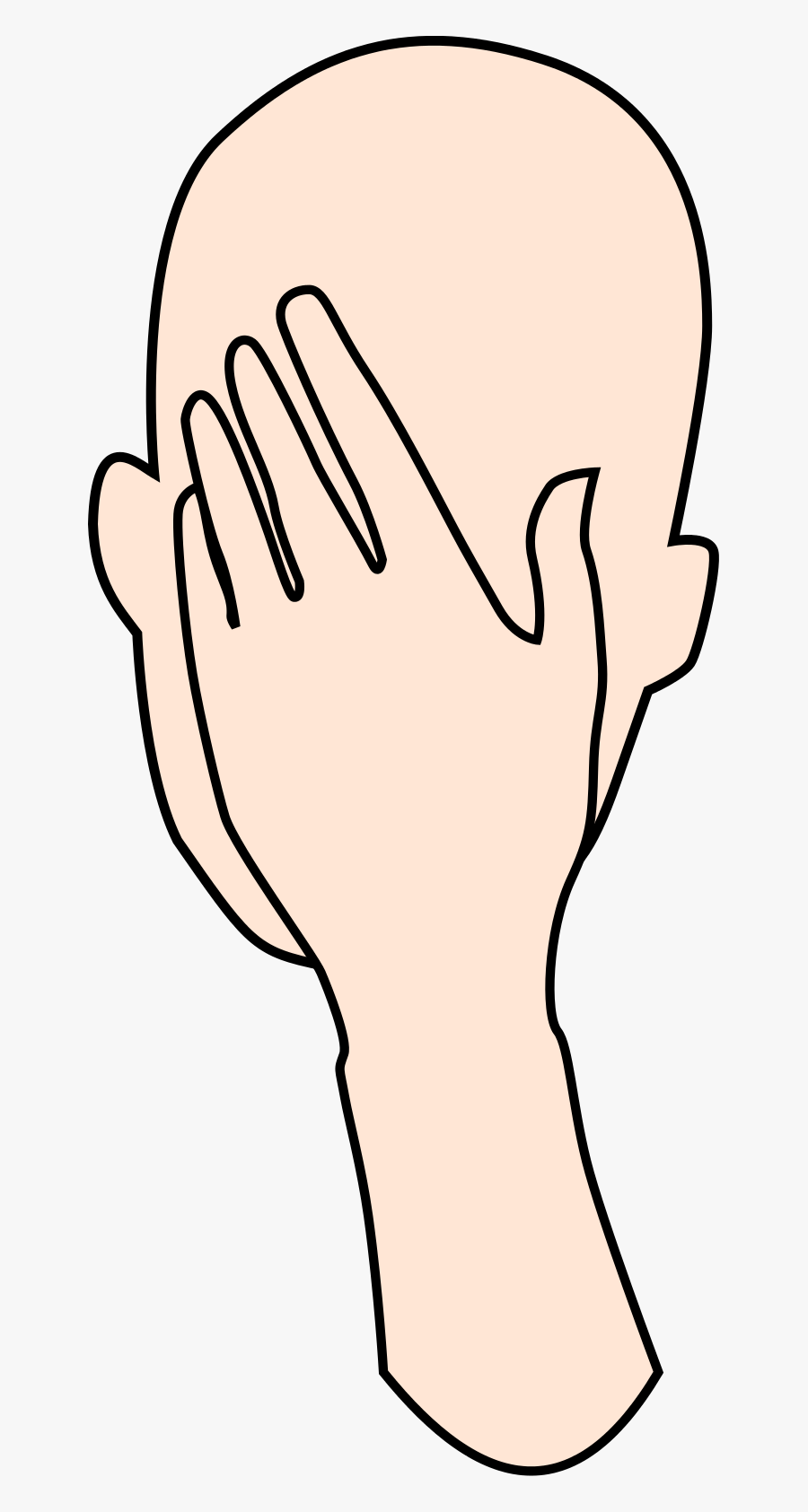 Transparent Facepalm Png - Facepalm Hand Png, Transparent Clipart