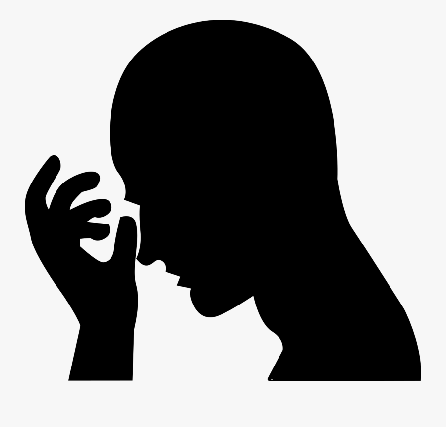Transparent Facepalm Clipart - Head In Hands Silhouette, Transparent Clipart