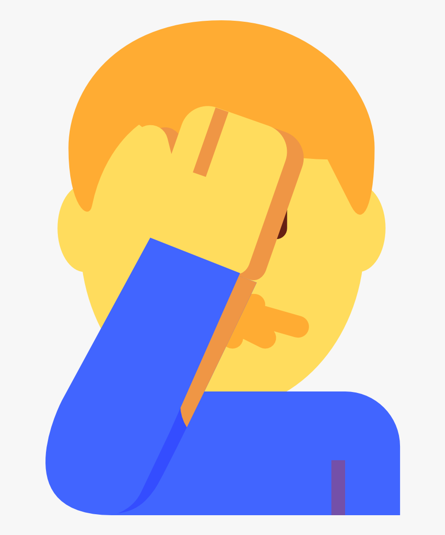 Transparent Facepalm Clipart - Facepalm Gif Discord, Transparent Clipart