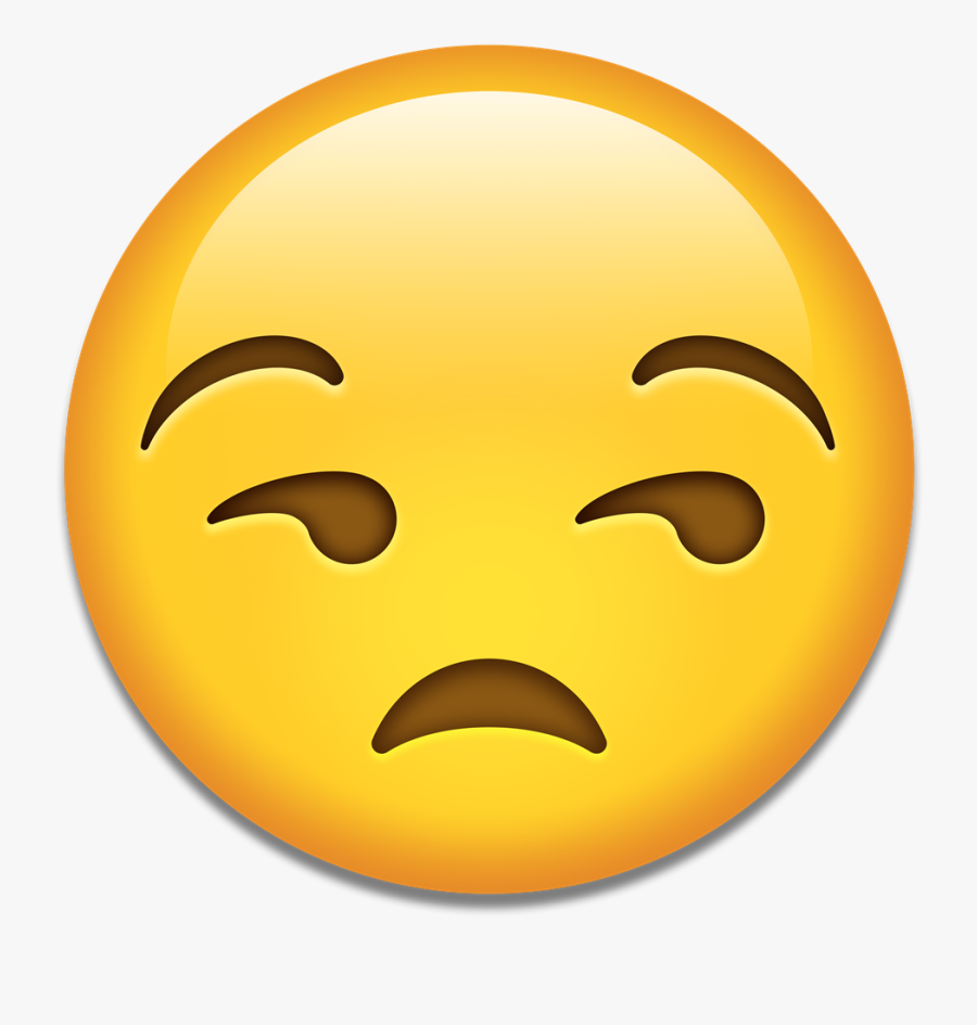 Znudzona Emotka, Transparent Clipart
