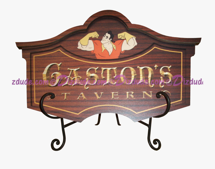 Gaston"s Tavern Sign From Fantasyland In Disneys Magic - Beauty And The Beast Gaston Tavern, Transparent Clipart