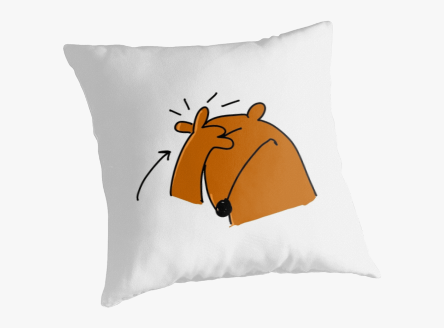 Facepalm By Firstdog - Cushion, Transparent Clipart