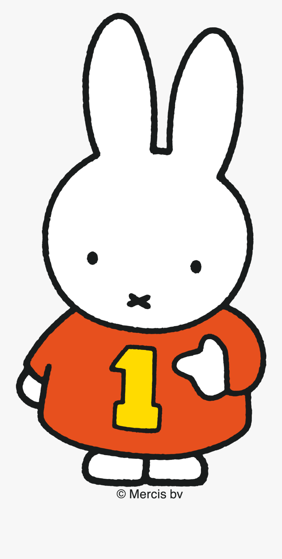 Miffy Happy, Transparent Clipart