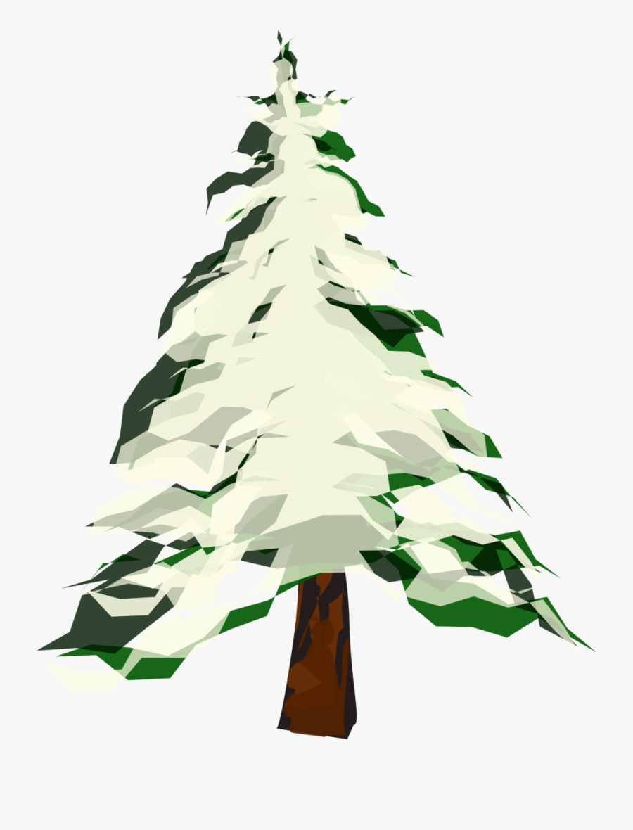 Trees With Snow Clipart, Transparent Clipart