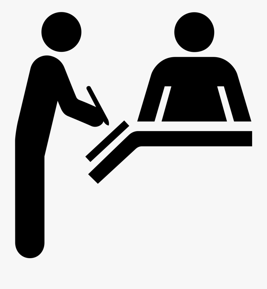 One Person Writes On A Piece Of Paper While Another - Registration Clipart, Transparent Clipart