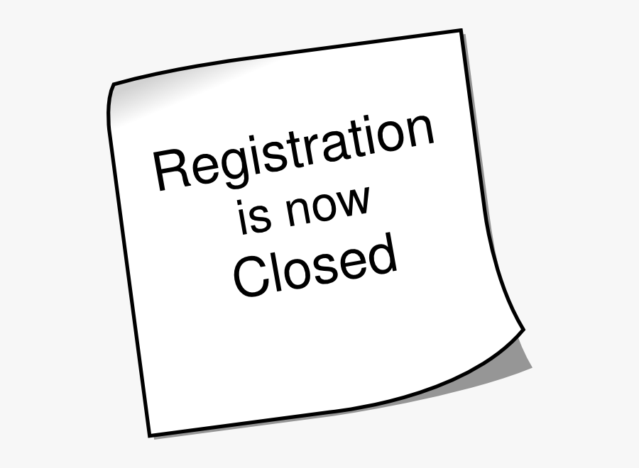 Registration Close, Transparent Clipart