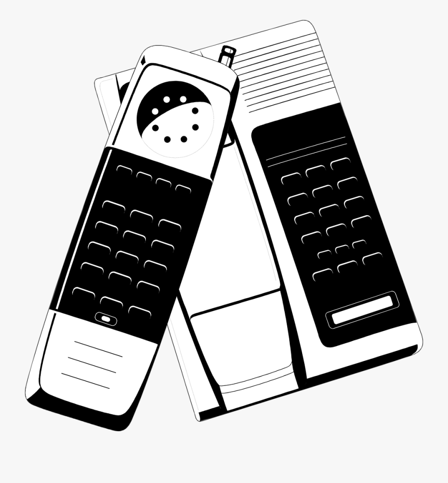 Telephone Clipart Black And White - Mobile Phone, Transparent Clipart