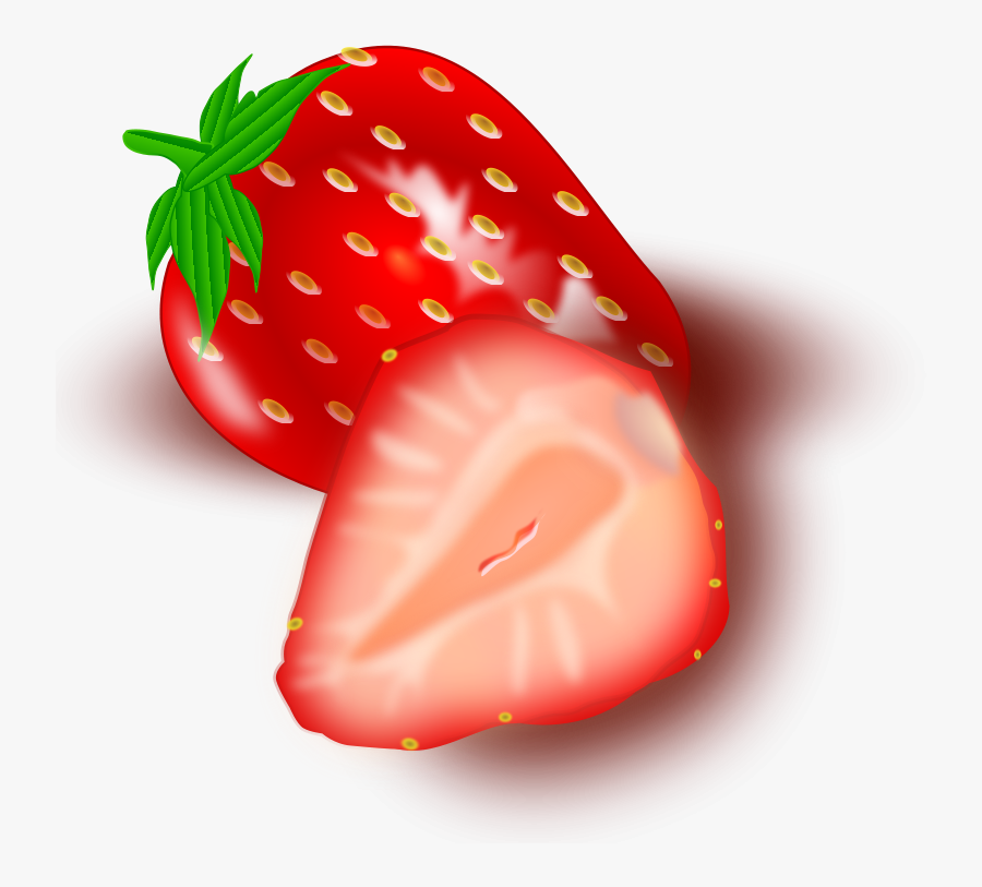 Transparent Ffa Clipart - Cut Strawberry Clipart, Transparent Clipart