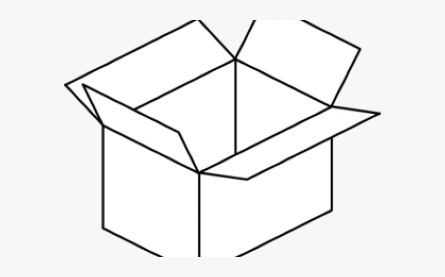 Box Black And White, Transparent Clipart