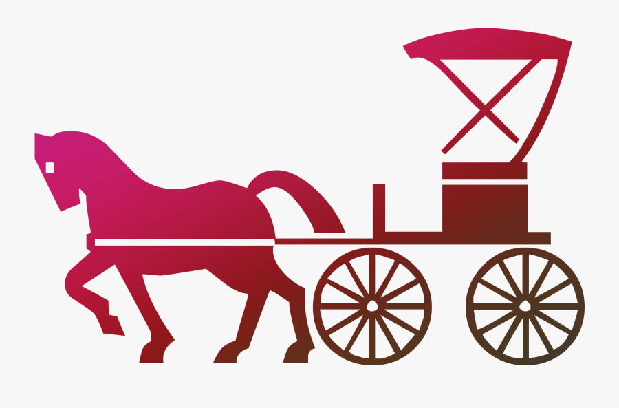 Horse And Buggy Clip Art Carriage Horse-drawn Vehicle - Macchina Divide Bici Unisce, Transparent Clipart