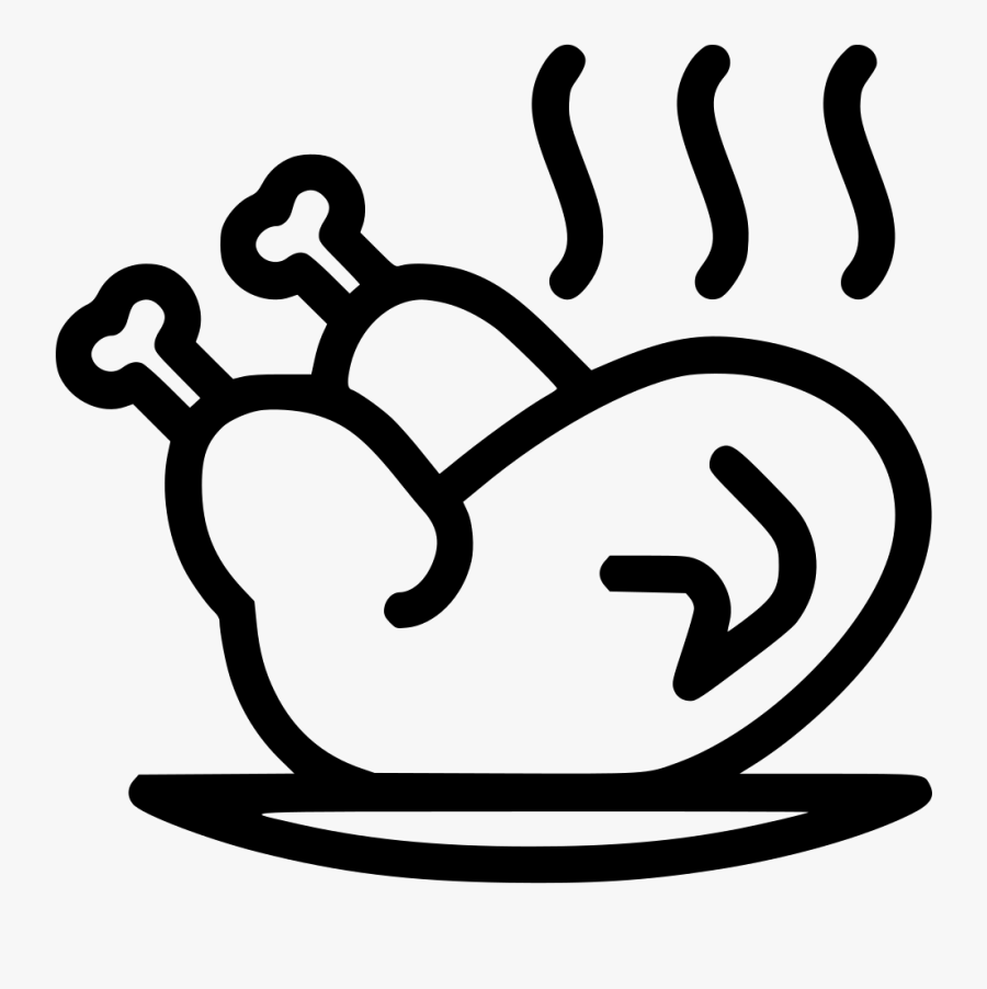 Transparent Roast Chicken Clipart - Rotisserie Chicken Svg, Transparent Clipart