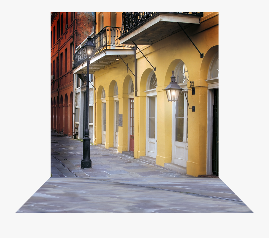 Clip Art French Quarter Alley Daytime - Arch, Transparent Clipart