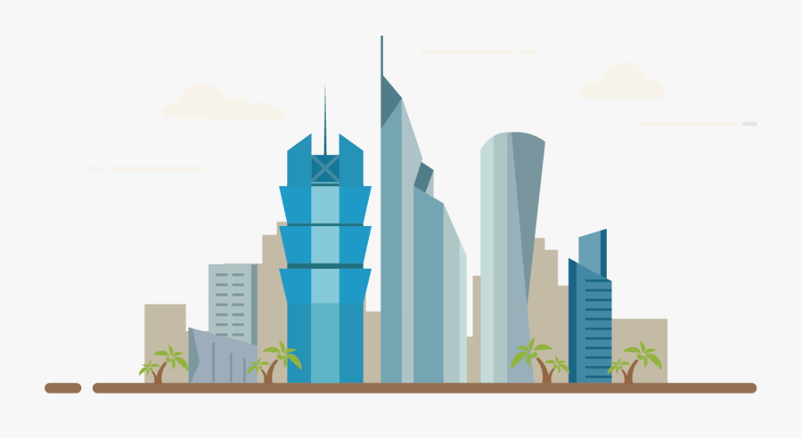 Building Landmark Landmarks Vector Png Image High Quality - Skyscraper, Transparent Clipart