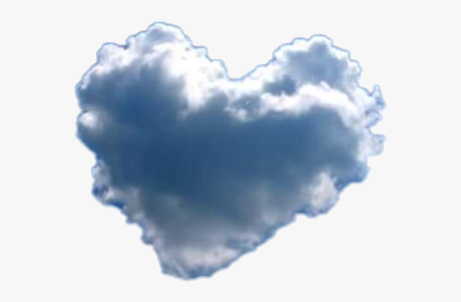 Transparent Heart Cloud Clipart - Heart Cloud Transparent, Transparent Clipart