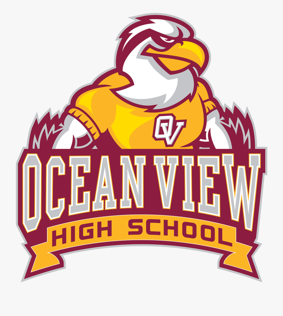 Ocean View High School - Ocean View High School Mascot, Transparent Clipart