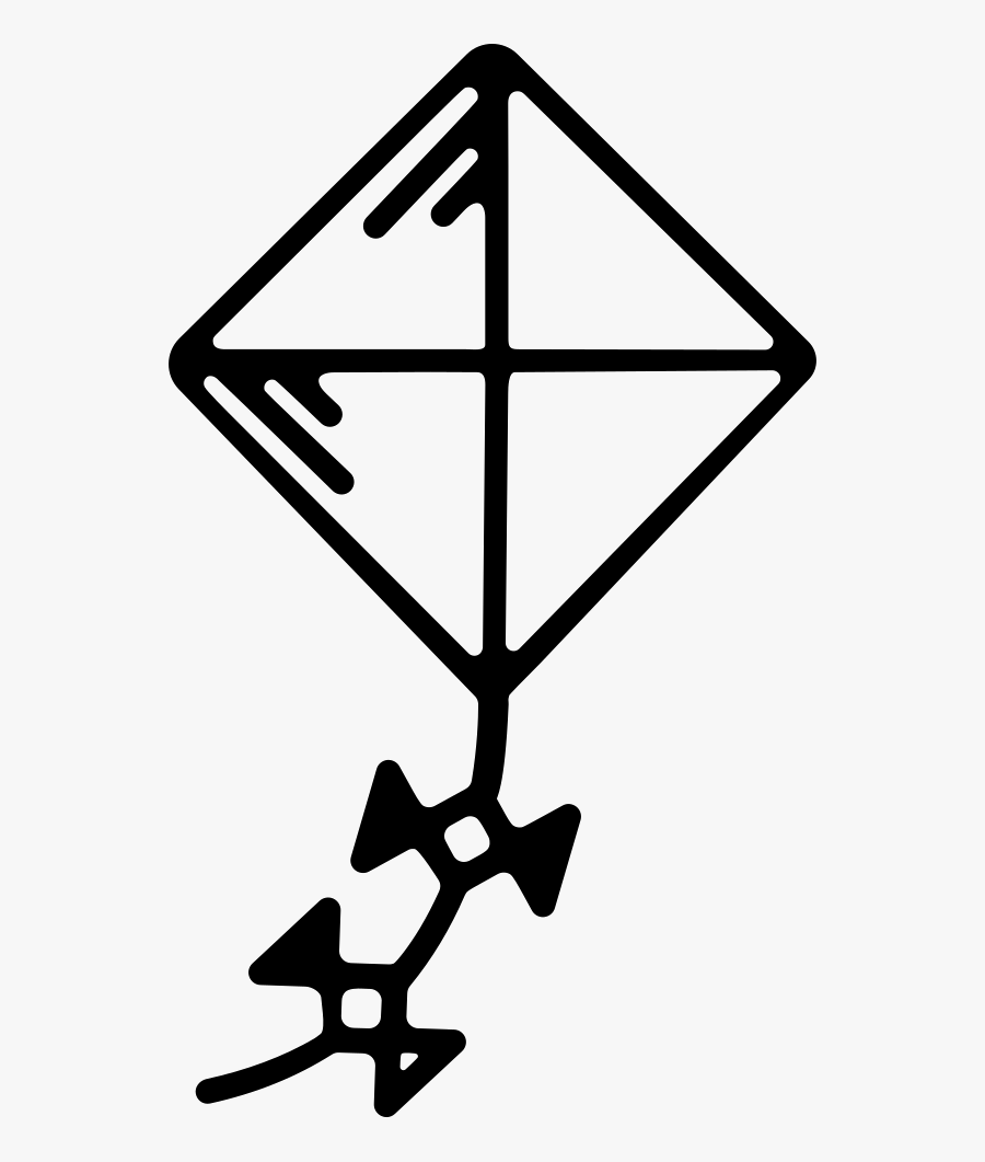 Transparent Flying Kite Clipart , Png Download - Transparent Kite Clipart Black And White, Transparent Clipart