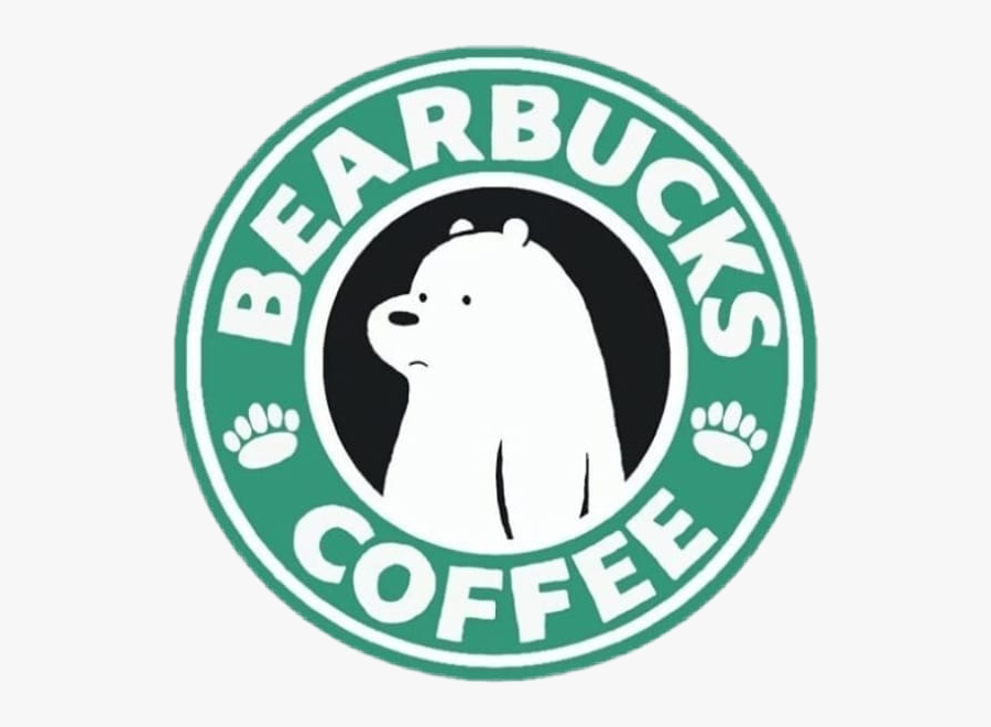 #sticker #webarebears #bear #icebear #polarbear #cartoon - Bear Bucks Coffee Ice Bear, Transparent Clipart