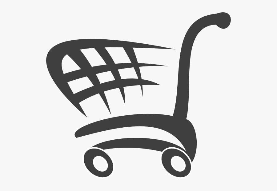 Blue Shopping Cart Logo, Transparent Clipart