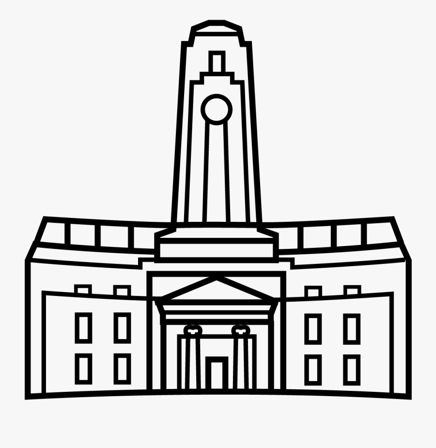 Luton Town Hall Drawing, Transparent Clipart