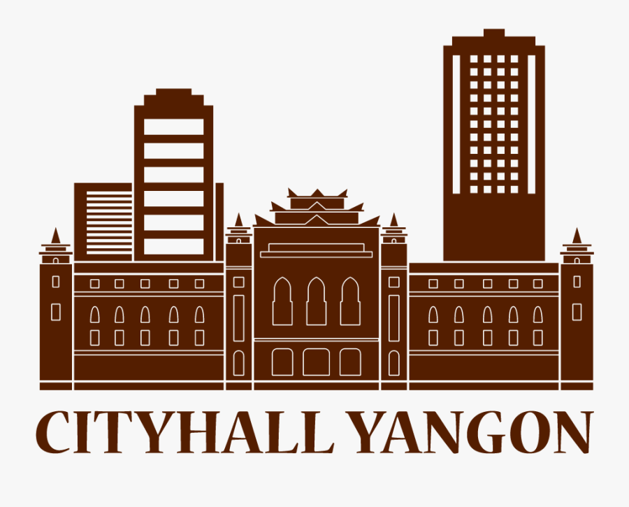 Cityhall - Yangon City Hall Logo, Transparent Clipart