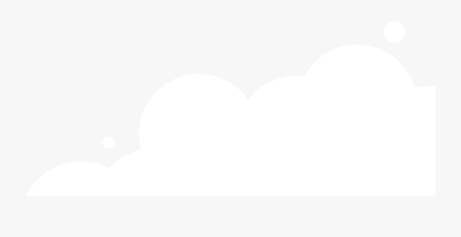 Clouds White Right - Heart, Transparent Clipart