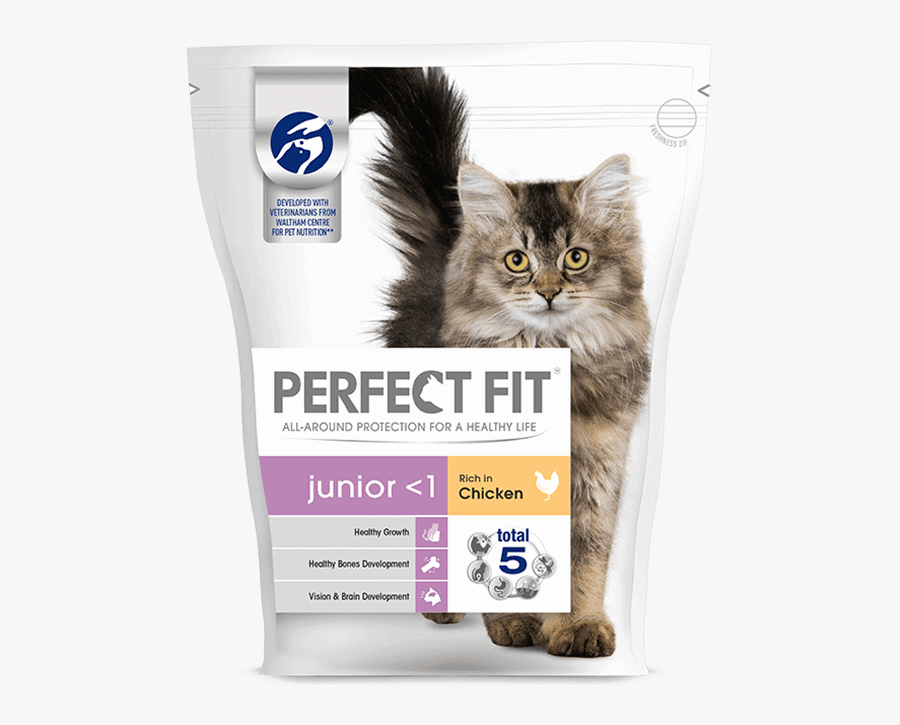 Clip Art Dry Food Junior Up - Perfect Fit Cat Food, Transparent Clipart