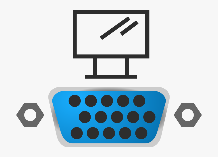 Vga Port Icon - Vga Port Clipart, Transparent Clipart