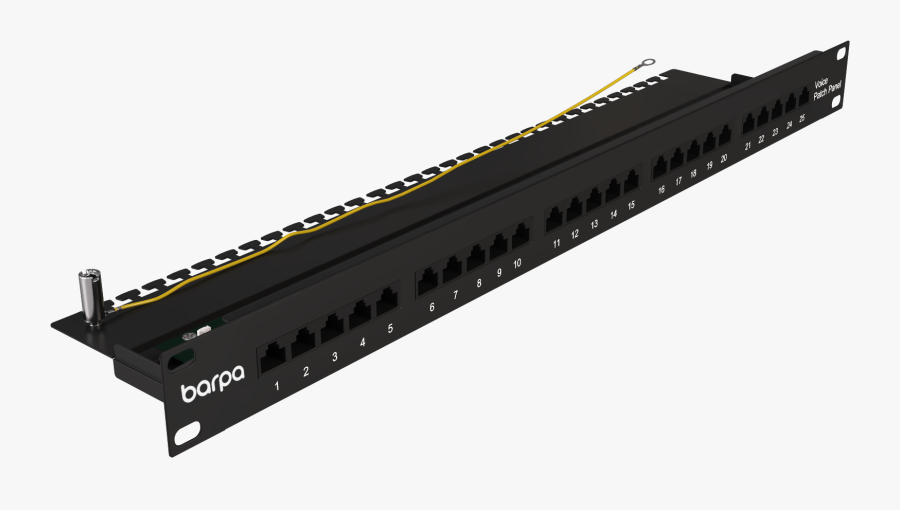 [patch Panel Cat3 - 24 Port Voice Patch Panel, Transparent Clipart