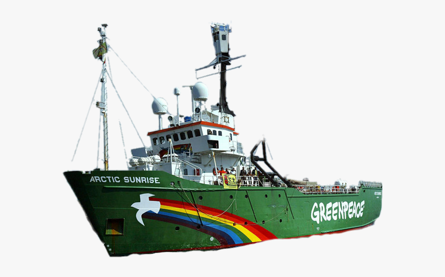 Largest Collection Of Free To Edit Port Blackandwhite - Greenpeace Ship Arctic Sunrise, Transparent Clipart
