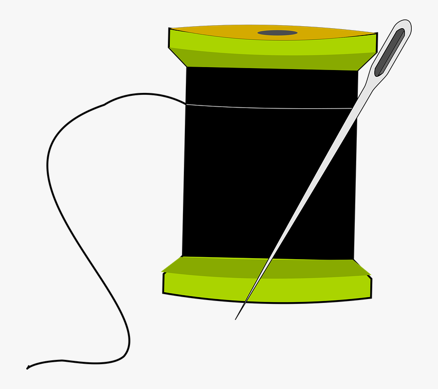 Needle, Seamstress, Sewing, Spool, Tailor, Thread - Clipart Of Needle And Thread, Transparent Clipart
