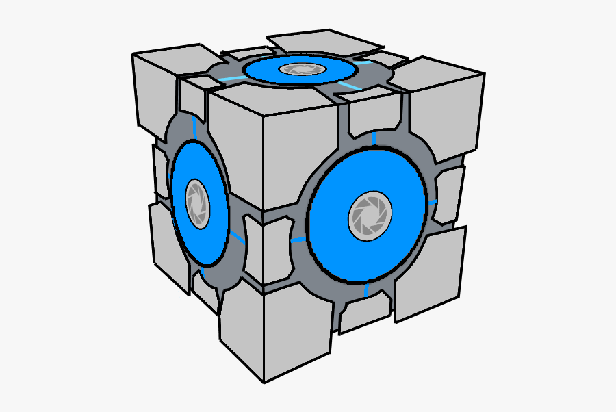 Clipart Science Blue - Portal Companion Cube Png, Transparent Clipart