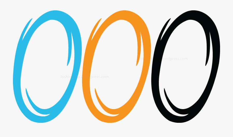 Portal 2 Portals Transparent Clipart , Png Download - 3 Portals No Background, Transparent Clipart