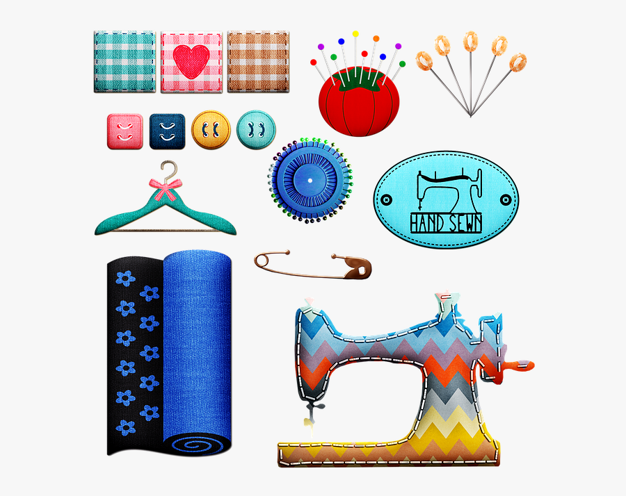 Sewing Machine, Transparent Clipart