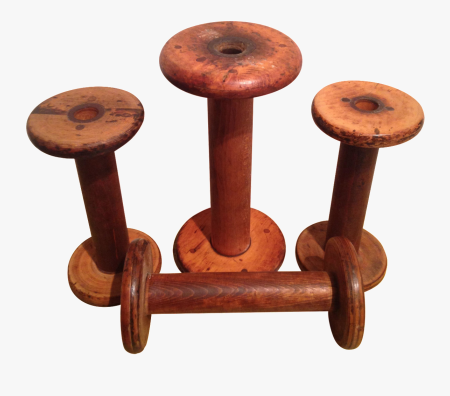 Clip Art Antique Bobbin Set Of - Plywood, Transparent Clipart