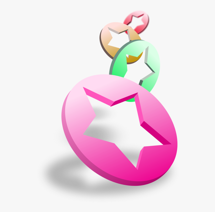 Flying Stars In Circles - Clip Art, Transparent Clipart