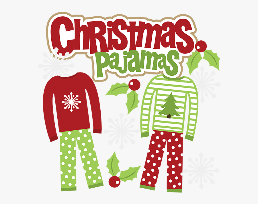 Christmas Pajamas Clipart - Christmas Pajama Party Clipart, Transparent Clipart